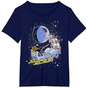 Star Wars Vader Open Sleigh shirt women's plus navy blue